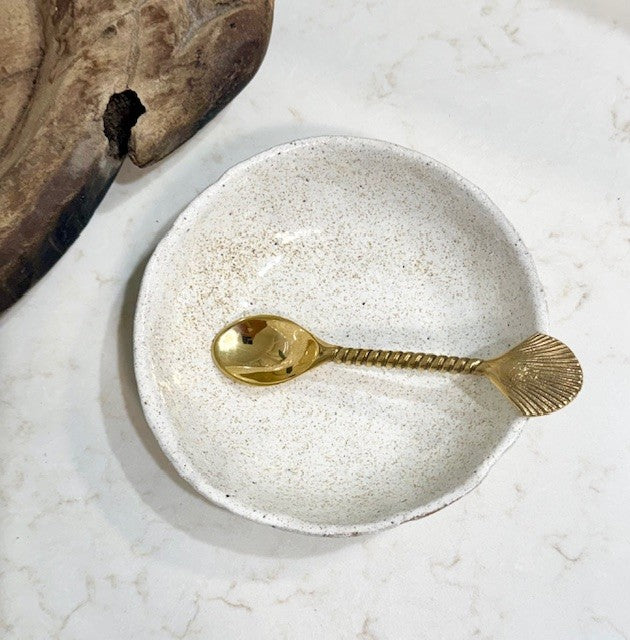 Brass Clam Teaspoon