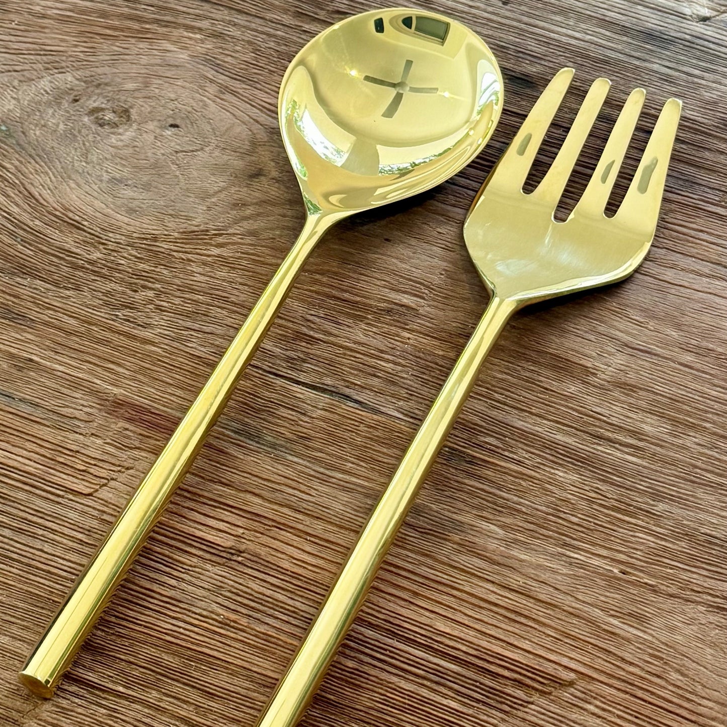 Brass Salad Servers