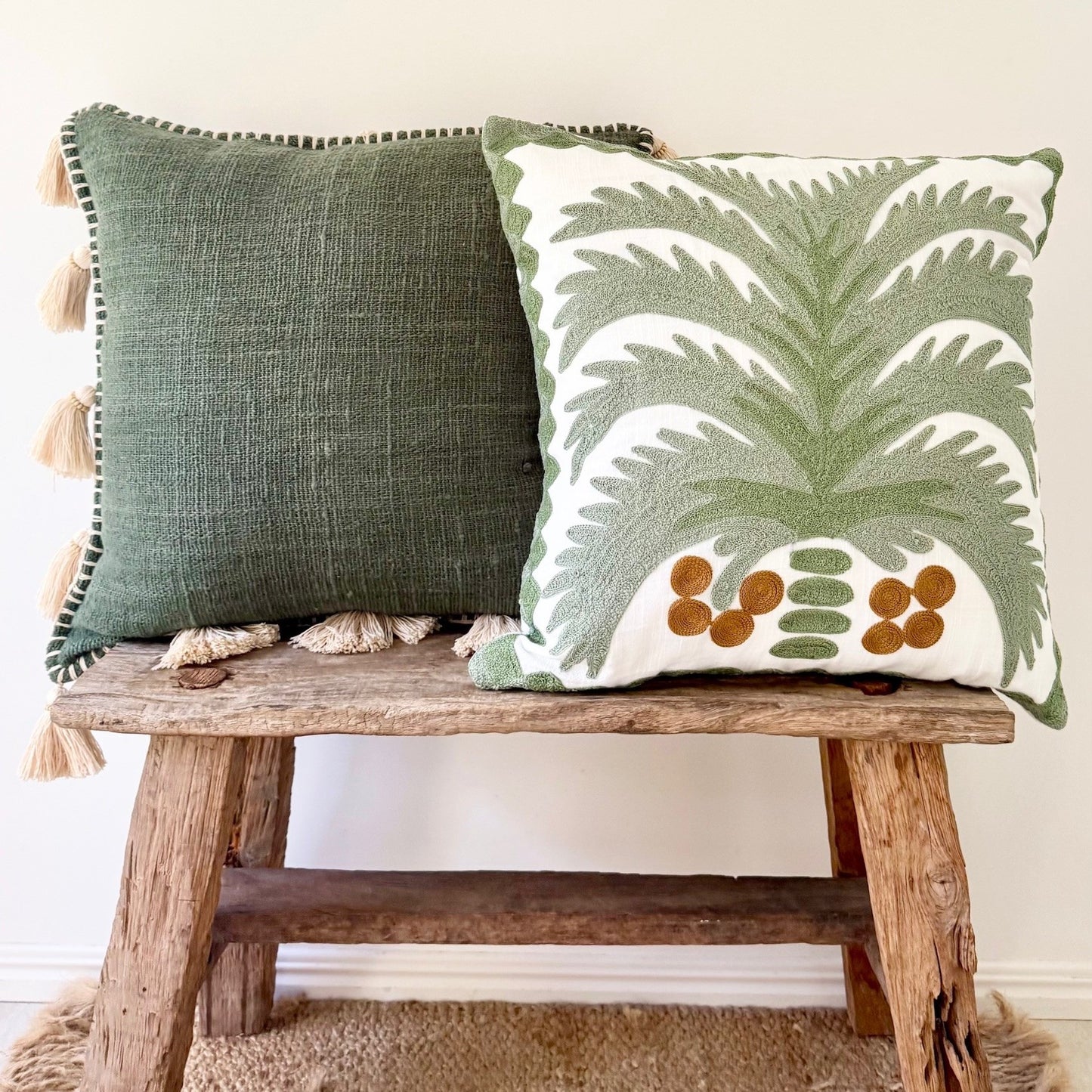 Palm Embroidery Cushion