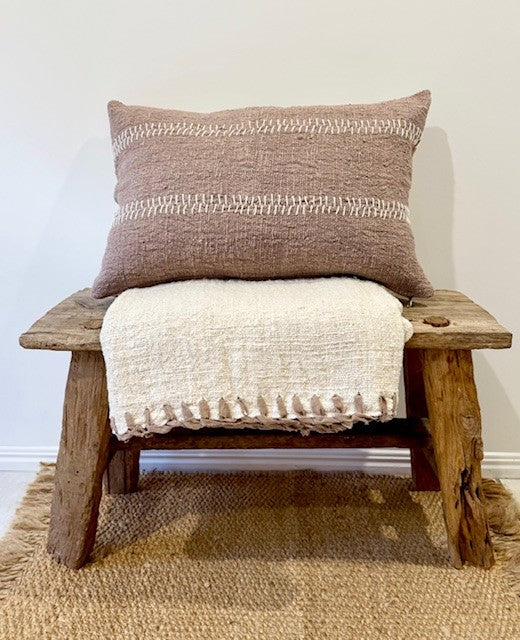 Cotton Stitched Edge Throw