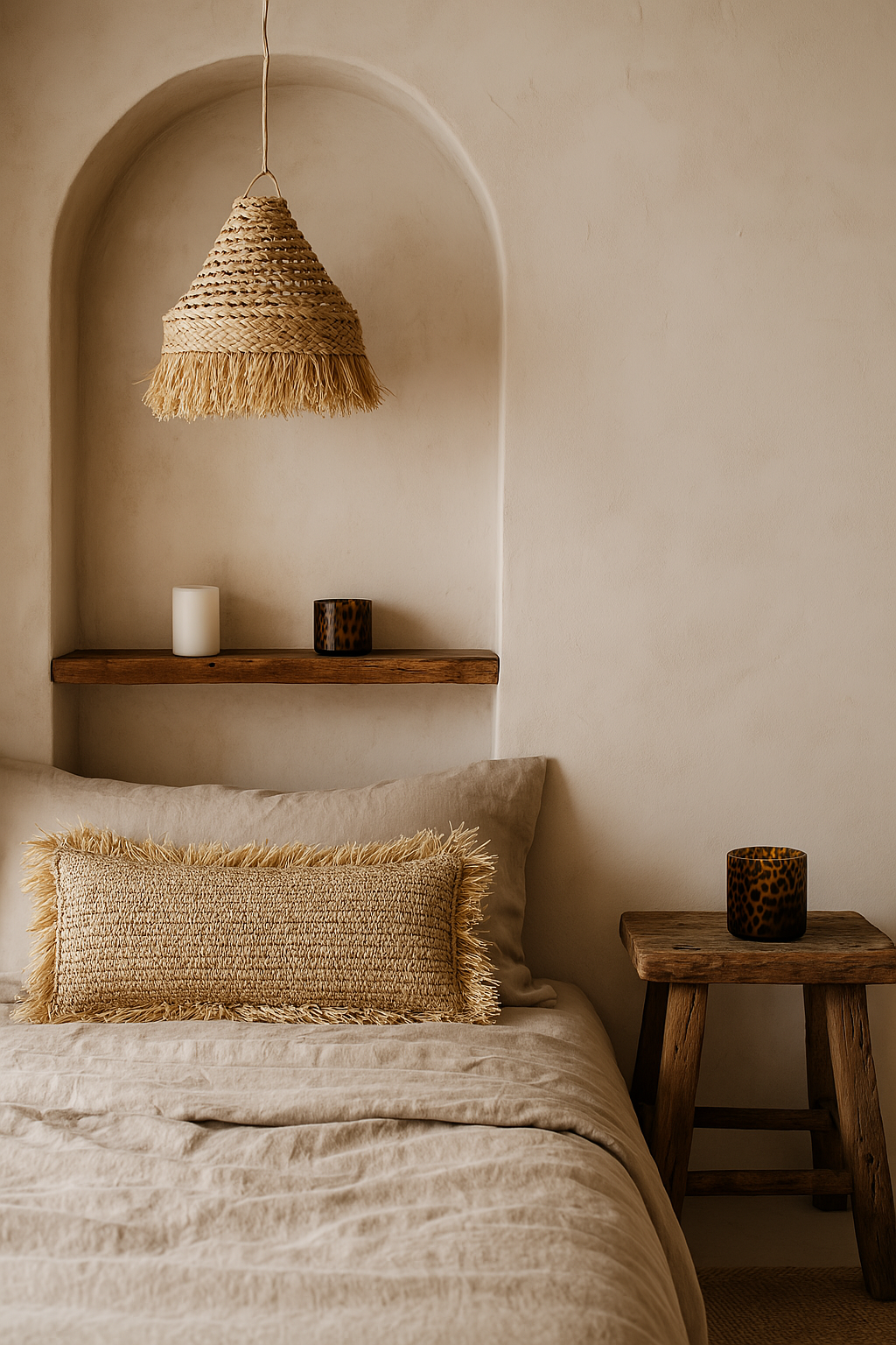 Tea Tree Raffia Pendant Light Shade