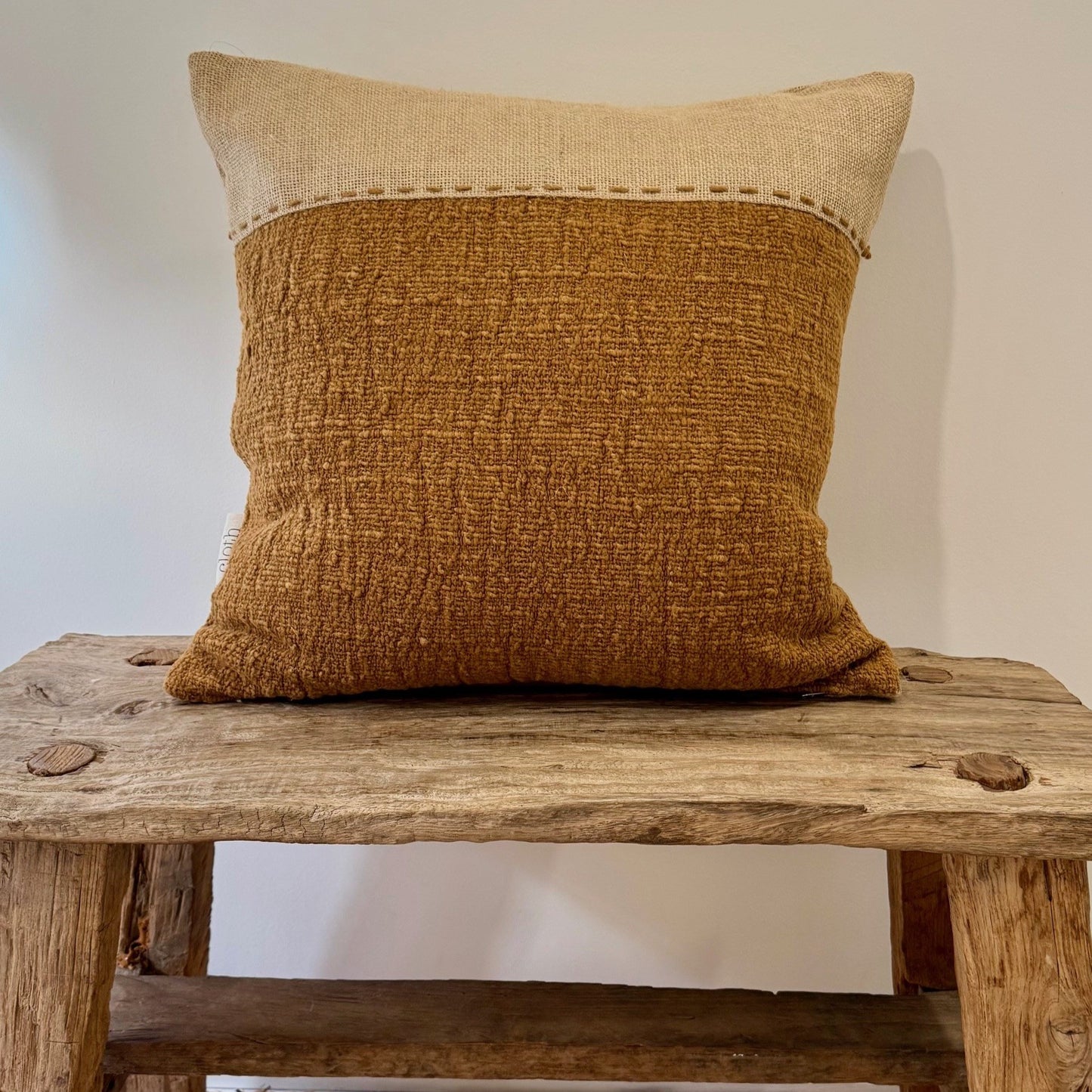 Square Stitch Cotton Cushion