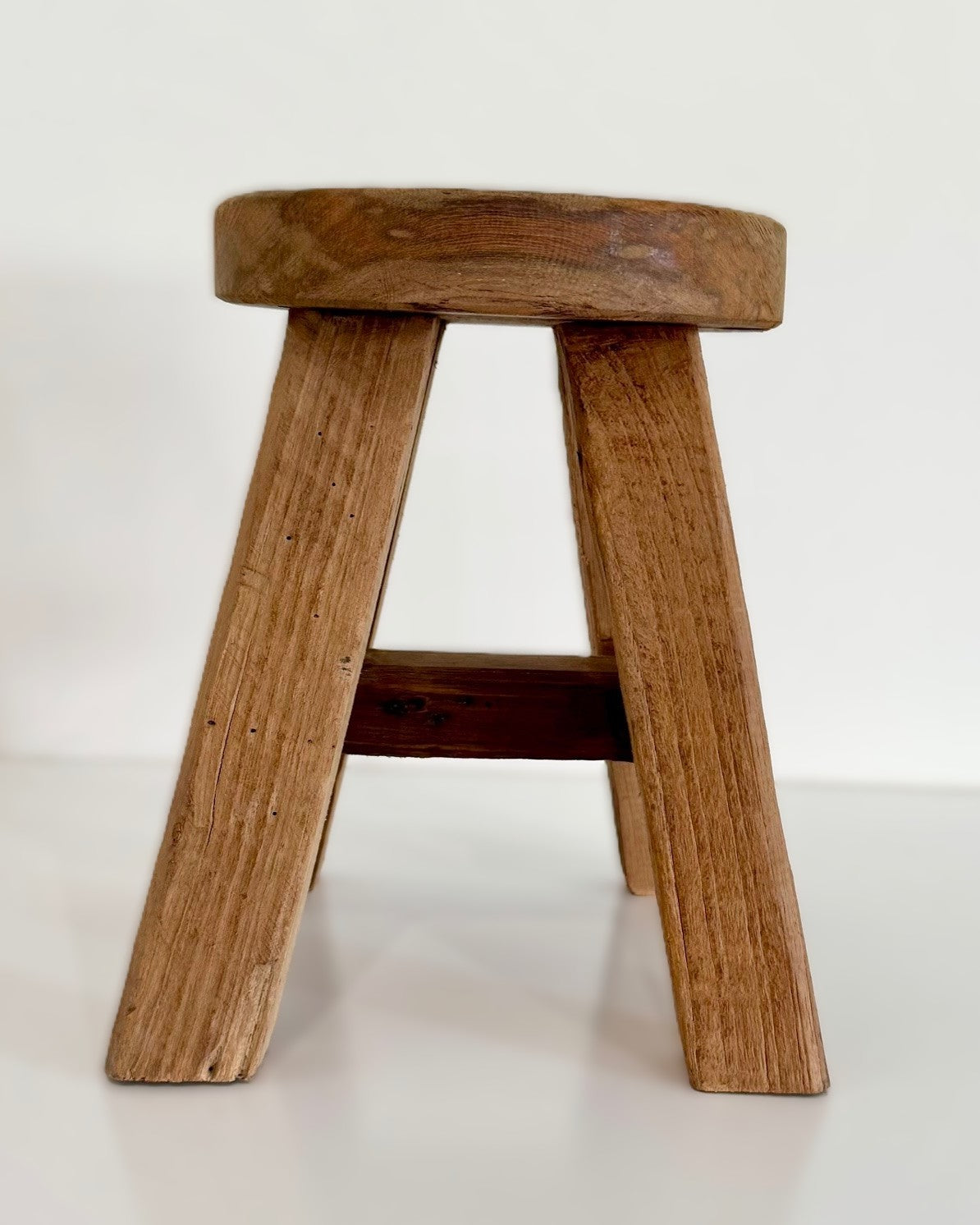 Round Teak Stool