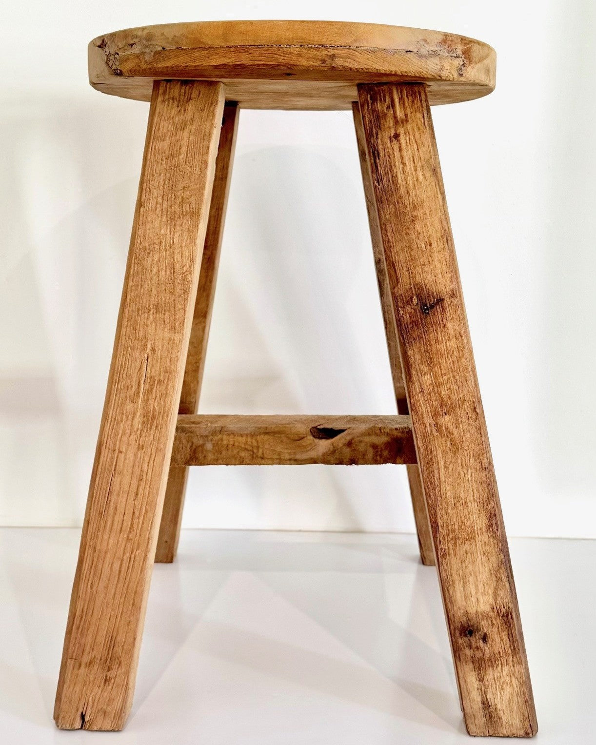 Round Teak Stool