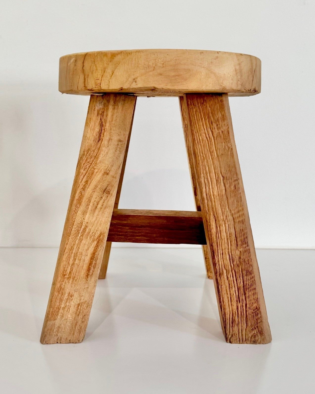 Round Teak Stool