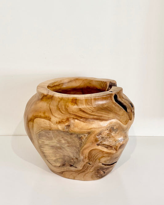 Teak Polished Vase
