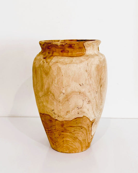 Teak Natural Vase