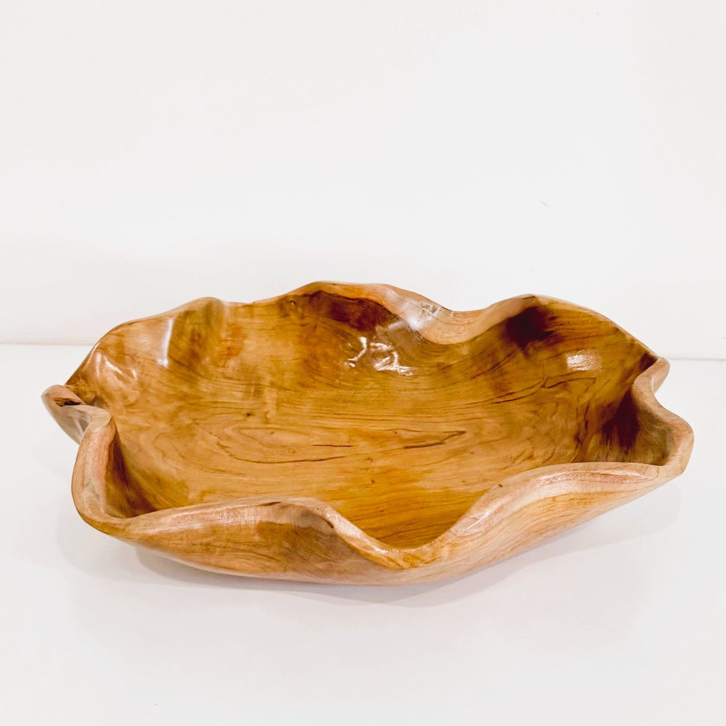 Wave Teak Bowl