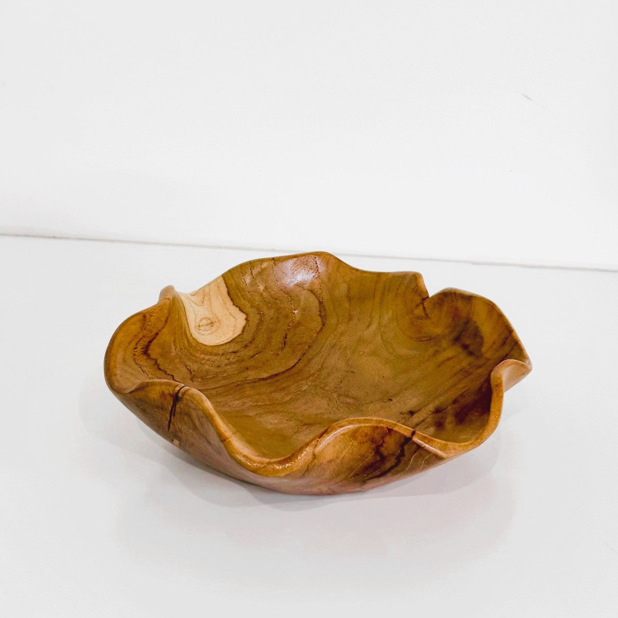 Wave Teak Bowl