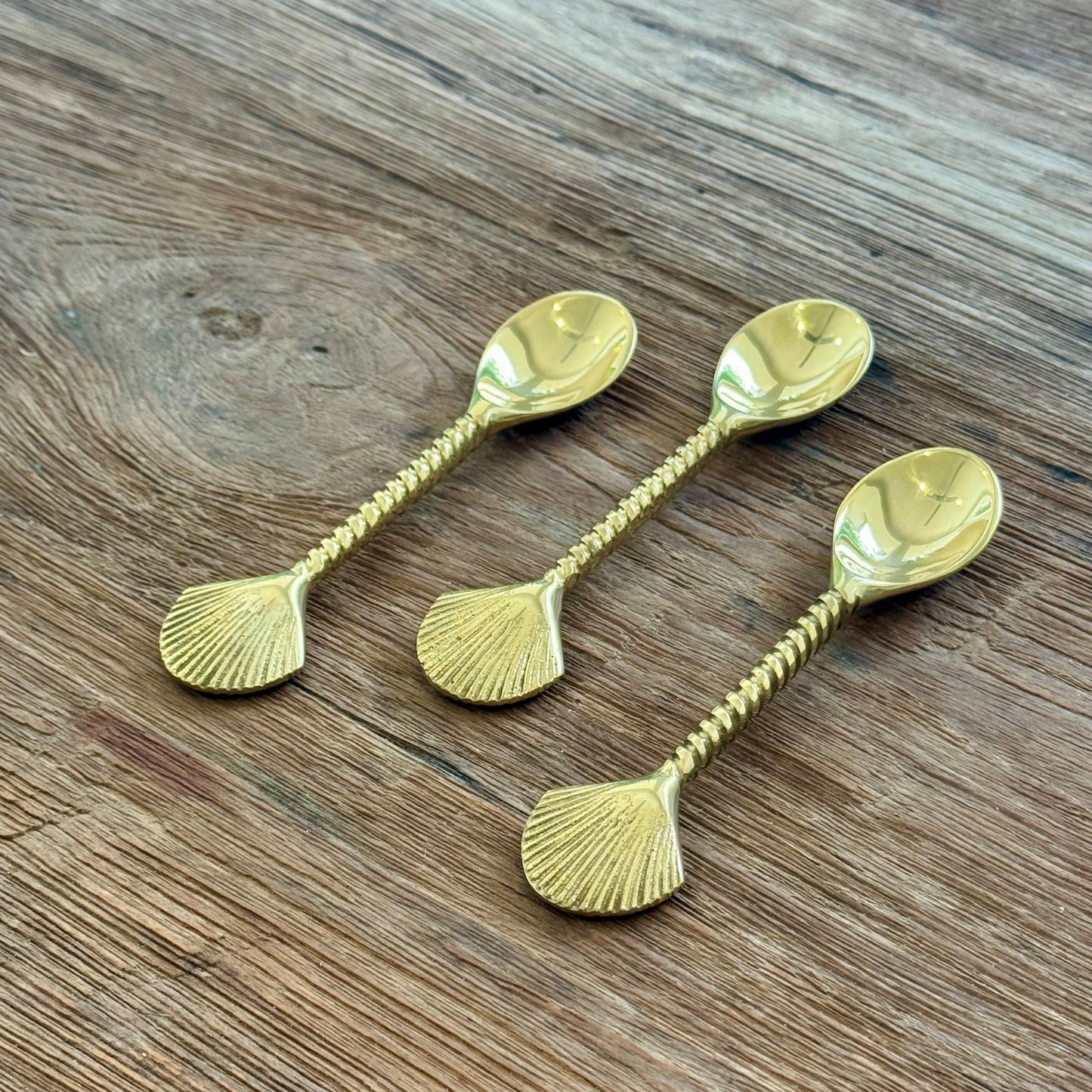 Brass Clam Teaspoon