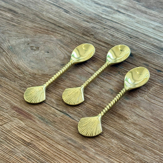 Brass Clam Teaspoon