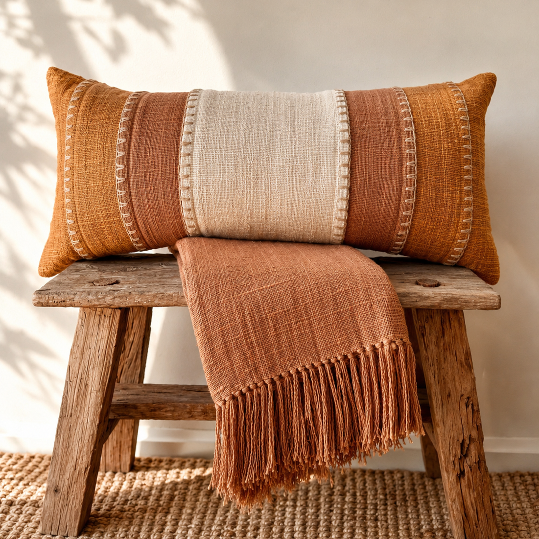 Rich Terracaotta Tassel Throw
