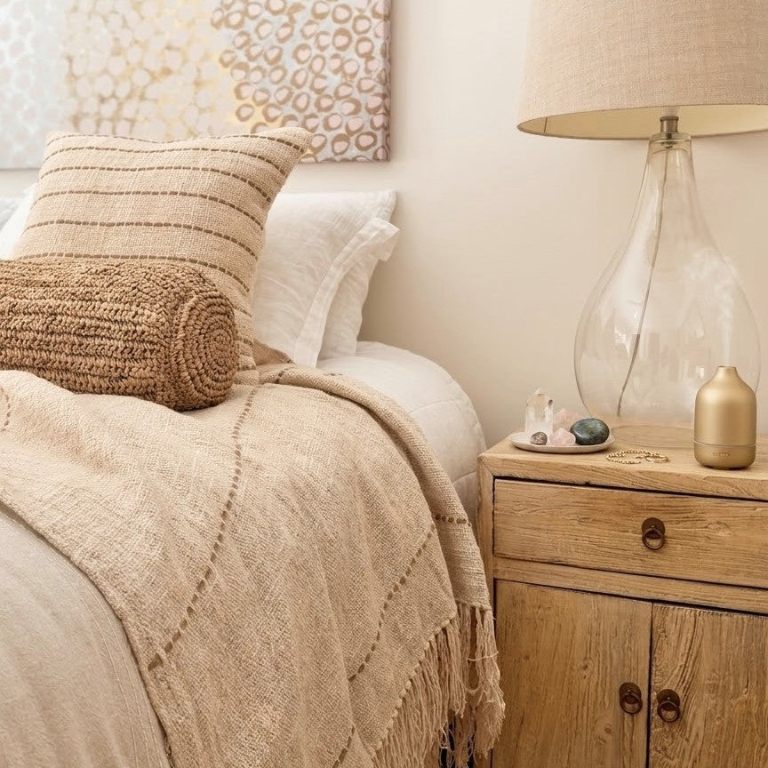 Natural Stitch Cotton Cushion