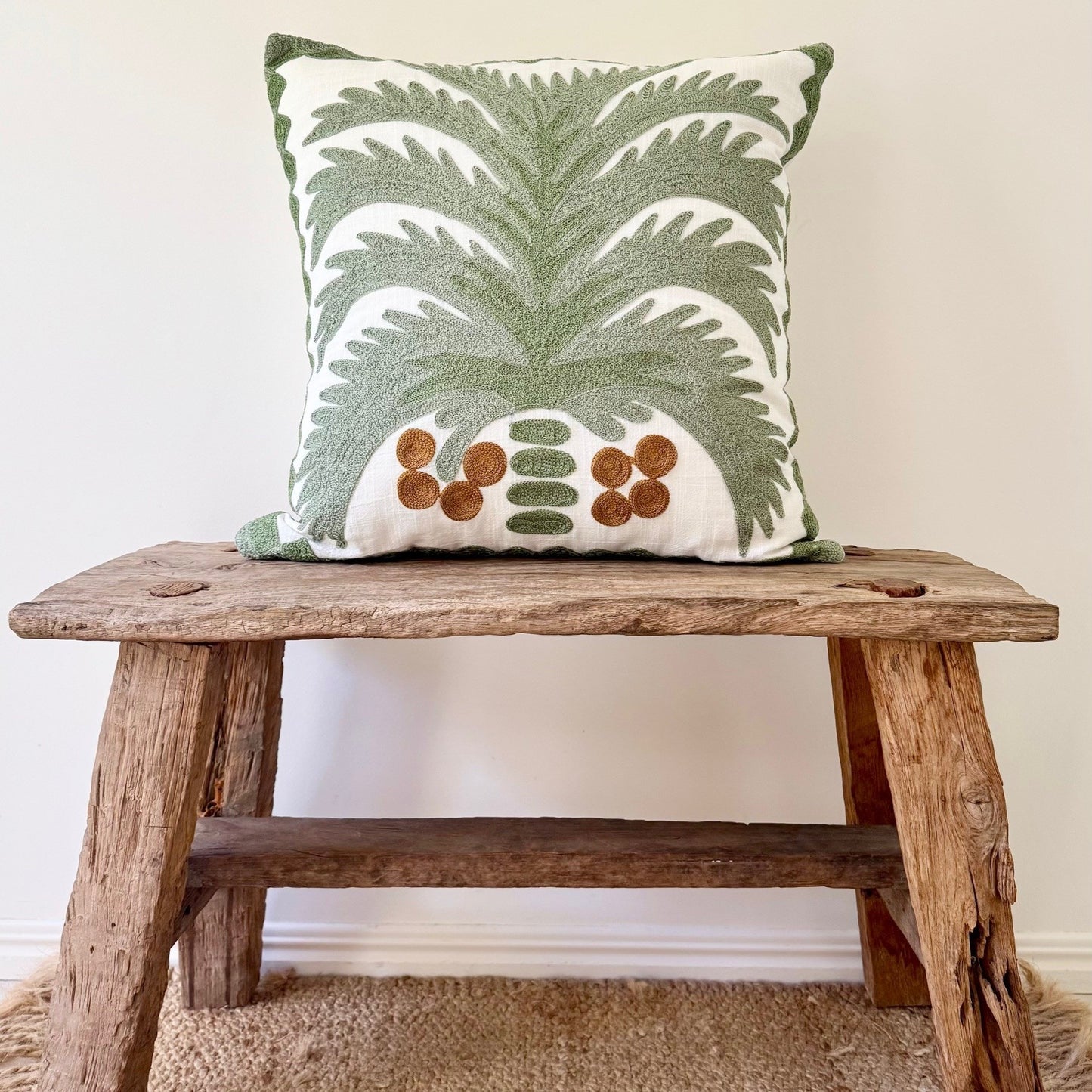 Palm Embroidery Cushion