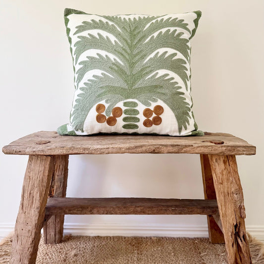 Palm Embroidery Cushion