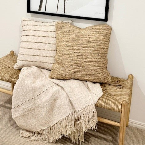 Natural Stitch Cotton Cushion