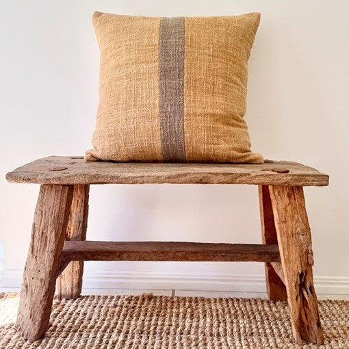 Square Golden Sand Cotton Cushion