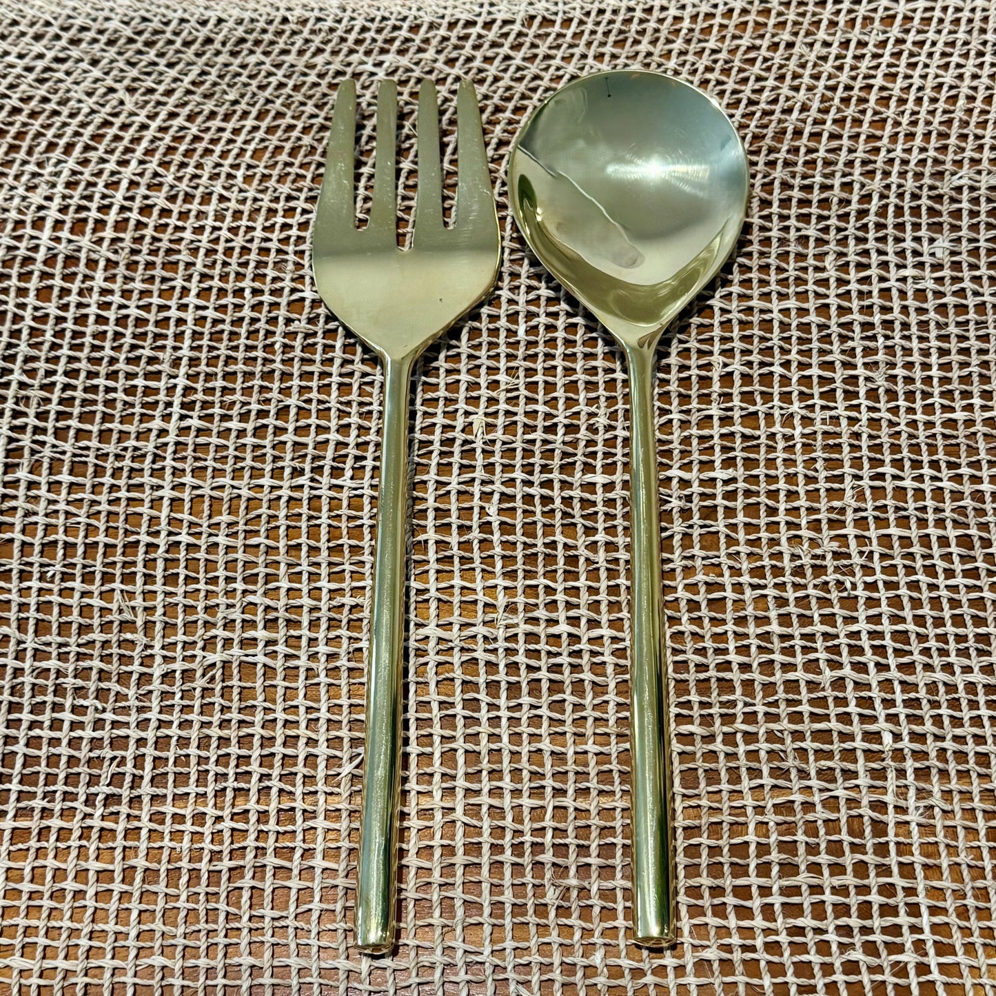 Brass Salad Servers