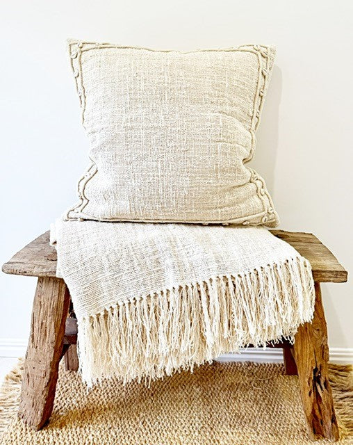 Cotton Cowrie Shell Cushion