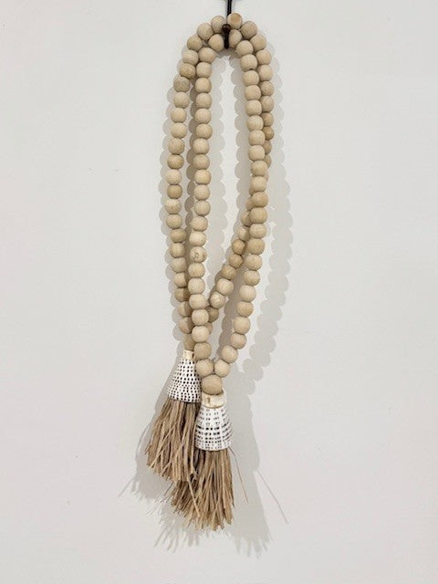Bead & Cone Shell Tassel